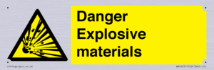 WN16551: Danger Explosive materials
