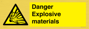 WN16551: Danger Explosive materials