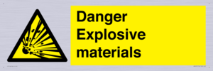 WN16551: Danger Explosive materials