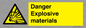 WN16551: Danger Explosive materials