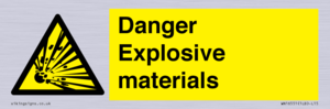 WN16551: Danger Explosive materials