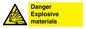 WN16551: Danger Explosive materials