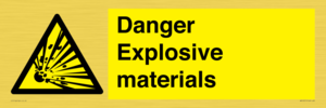 WN16551: Danger Explosive materials