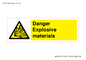 WN16551: Danger Explosive materials