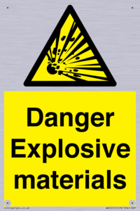 WN16551: Danger Explosive materials