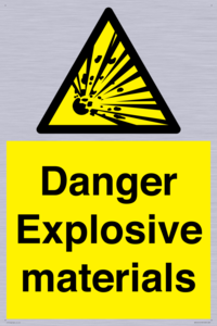 WN16551: Danger Explosive materials