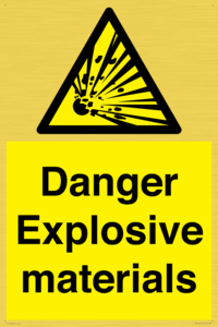 WN16551: Danger Explosive materials
