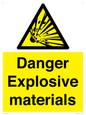 WN16551: Danger Explosive materials