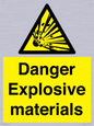 WN16551: Danger Explosive materials