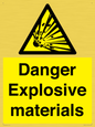 WN16551: Danger Explosive materials