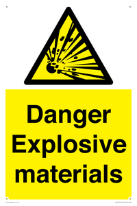 WN16551: Danger Explosive materials