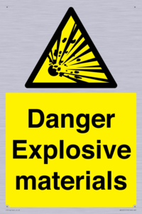 WN16551: Danger Explosive materials