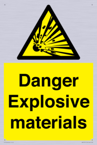 WN16551: Danger Explosive materials