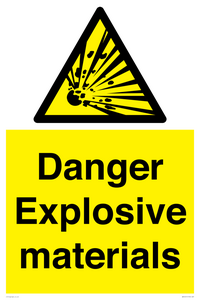 WN16551: Danger Explosive materials