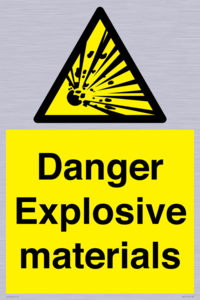 WN16551: Danger Explosive materials