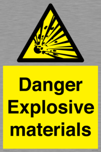 WN16551: Danger Explosive materials