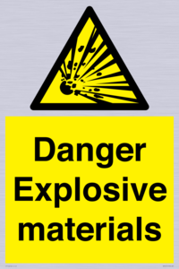 WN16551: Danger Explosive materials
