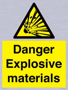 WN16551: Danger Explosive materials