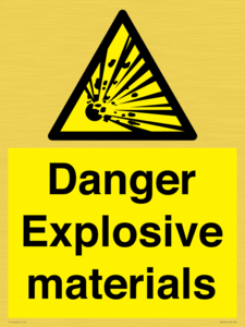 WN16551: Danger Explosive materials