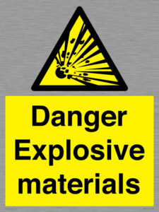 WN16551: Danger Explosive materials