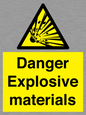 WN16551: Danger Explosive materials