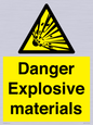 WN16551: Danger Explosive materials