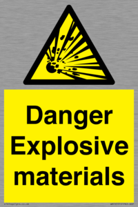 WN16551: Danger Explosive materials