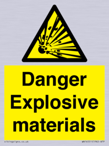 WN16551: Danger Explosive materials