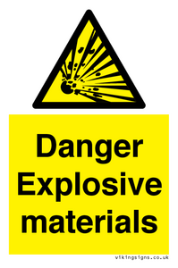 WN16551: Danger Explosive materials