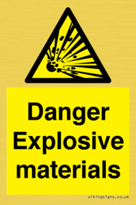 WN16551: Danger Explosive materials