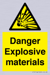 WN16551: Danger Explosive materials
