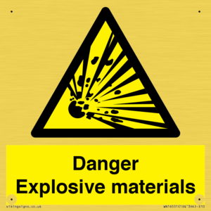 WN16551: Danger Explosive materials