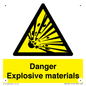 WN16551: Danger Explosive materials