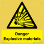 WN16551: Danger Explosive materials