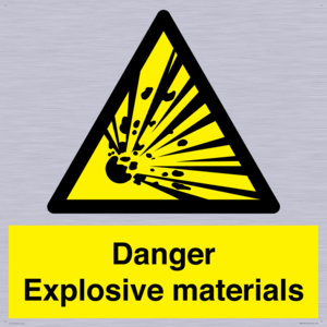 WN16551: Danger Explosive materials
