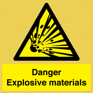 WN16551: Danger Explosive materials