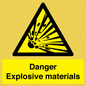 WN16551: Danger Explosive materials
