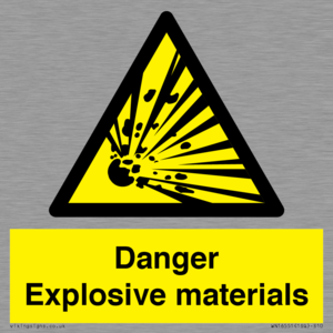 WN16551: Danger Explosive materials