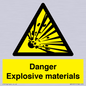 WN16551: Danger Explosive materials