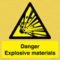 WN16551: Danger Explosive materials