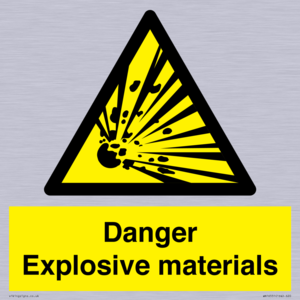 WN16551: Danger Explosive materials
