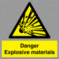 WN16551: Danger Explosive materials