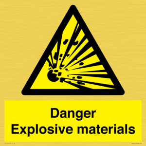 WN16551: Danger Explosive materials