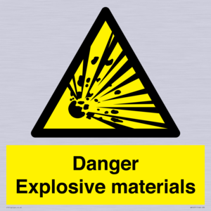 WN16551: Danger Explosive materials