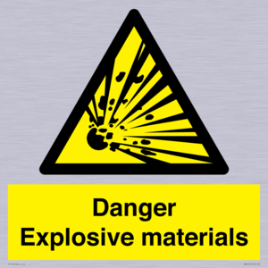 WN16551: Danger Explosive materials