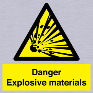 WN16551: Danger Explosive materials