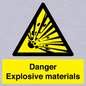 WN16551: Danger Explosive materials