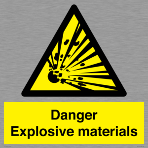 WN16551: Danger Explosive materials