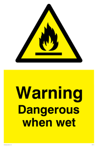 WN175: dangerous when wet