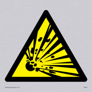 WN24: explosive material warning symbol only